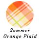 Summer Orange Plaid