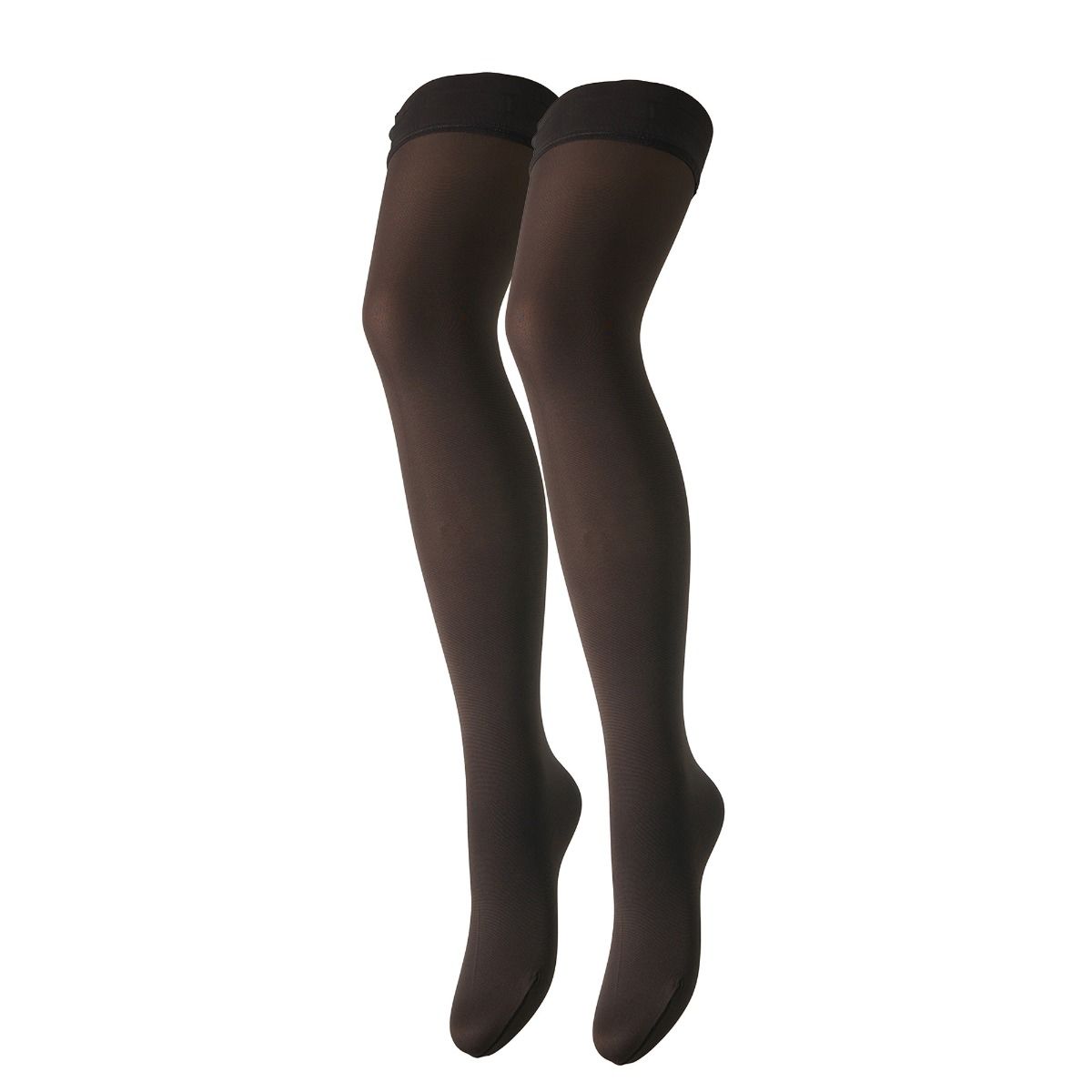 Miranda Autoreggente - Satin Top Opaque Thigh Highs