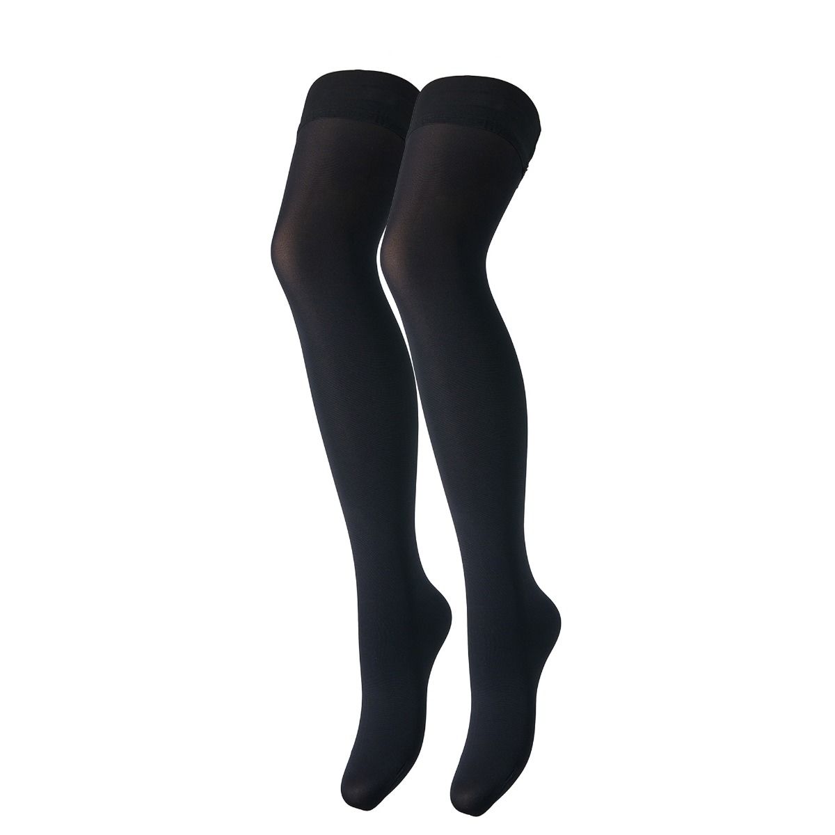 Miranda Autoreggente - Satin Top Opaque Thigh Highs