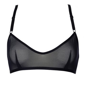 Natalia Sheer Black Lingerie Bralette