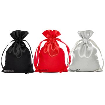 Stockingirl Signature Satin Hosiery Bag 6" x 9"