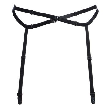 Natalia Black 4 Strap Garter Belt